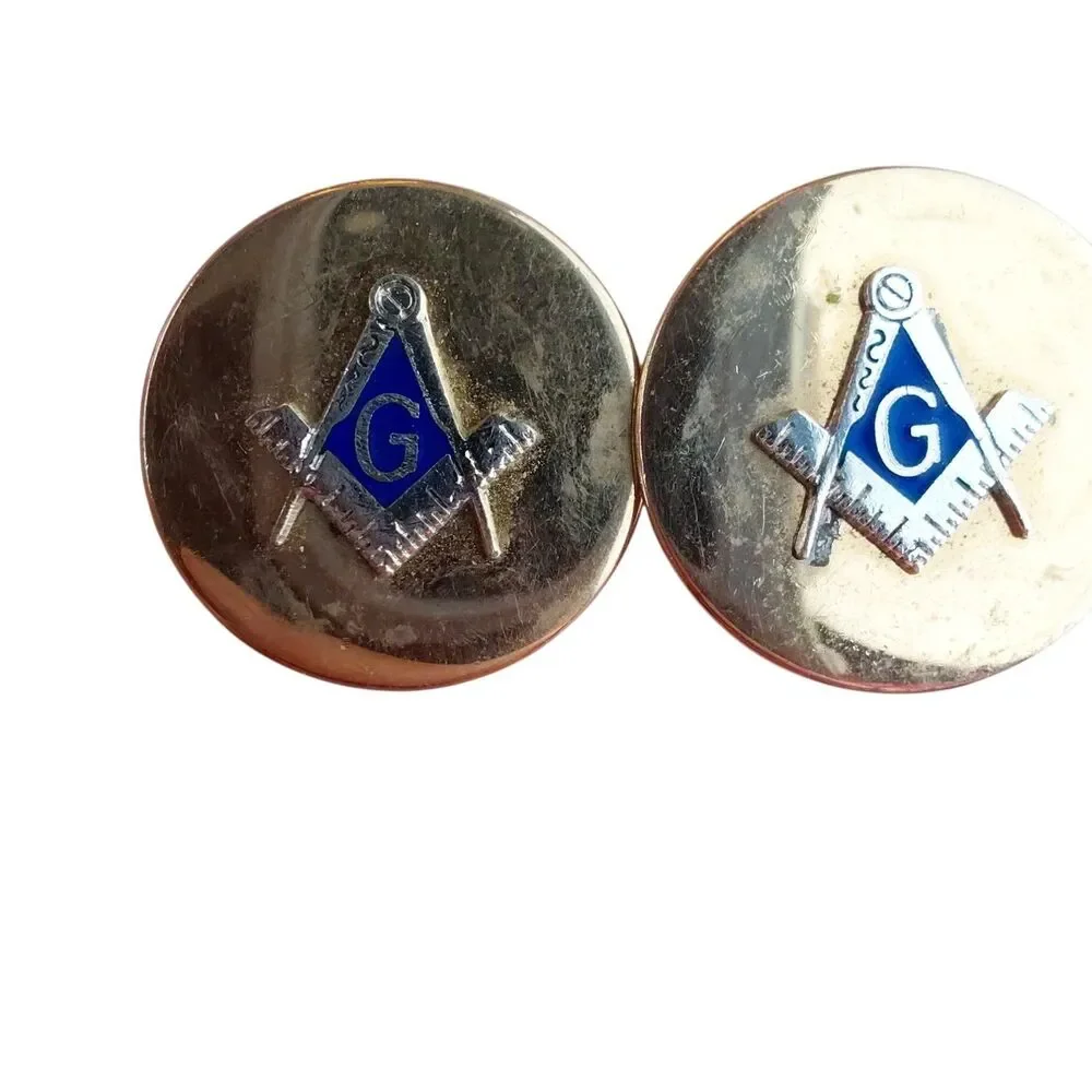 VTG SWANK Masonic Set of Tie Clasp and Cuff Links